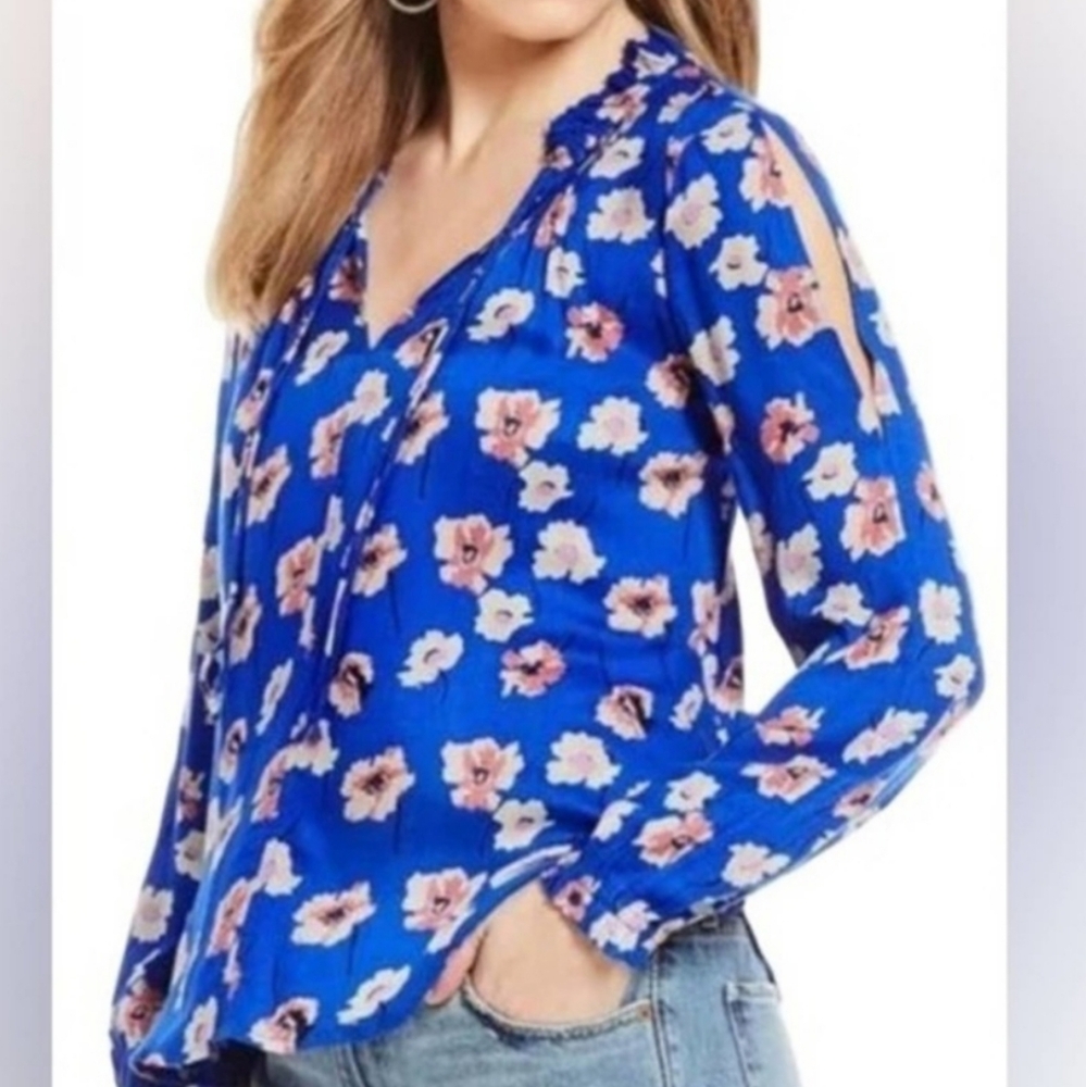 Lucky Brand-Floral Peasant Too Size S